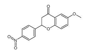 6-Methoxy-2-(4-nitro-phenyl)-chroman-4-one